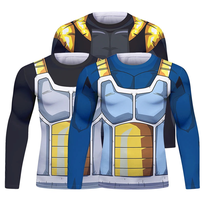 BJJ Fight Rashguard Men's Sports T-shirt Tops Fitness Printed Sublimation Boxing MMA Compression Tights Long Sleeve T-Shirts