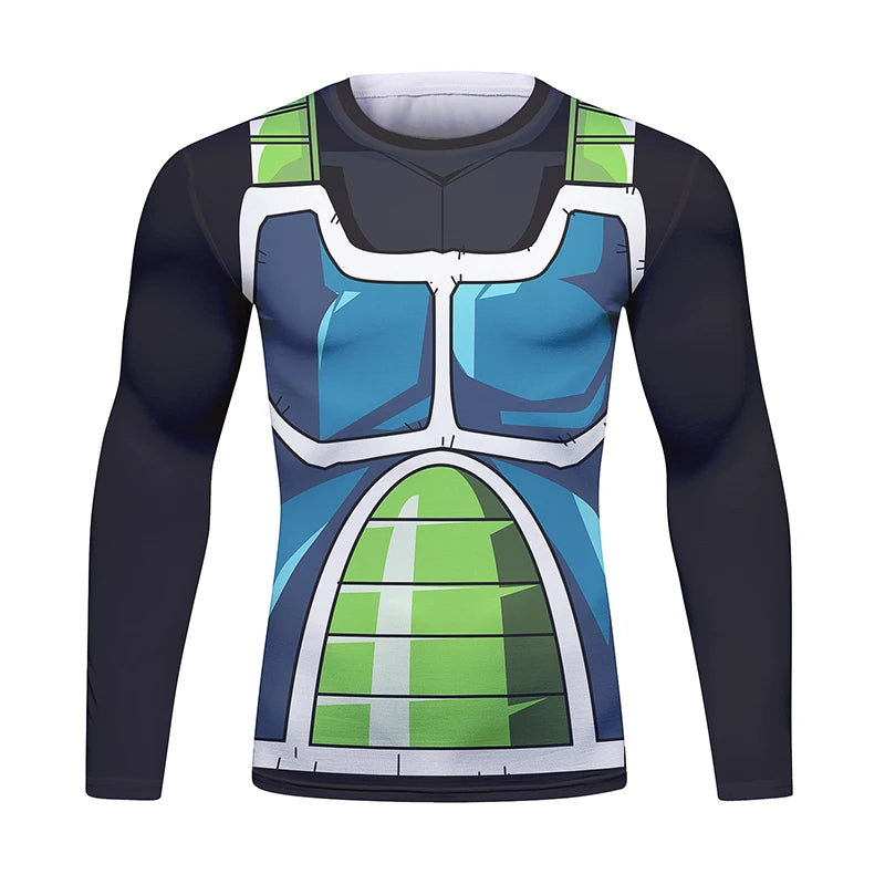BJJ Fight Rashguard Men's Sports T-shirt Tops Fitness Printed Sublimation Boxing MMA Compression Tights Long Sleeve T-Shirts