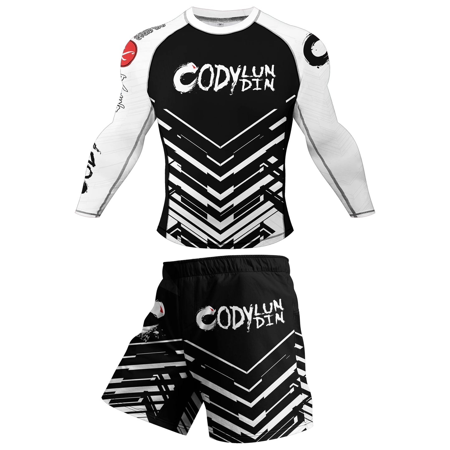 Factory News Products BJJ Anti Slip Bottom Rash Guard Fitness Rash Guard Jiu Jitsu Long Sleeve MMA Compression Sets for Men