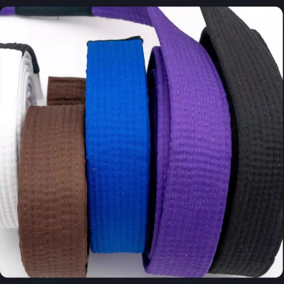 Brazilian Jiu Jitsu BJJ Belts 215cm-315cm Adult A0 A1 A2 A3 A4 BJJ Black Belt Brown Purple Blue White Embroidery Name Customize