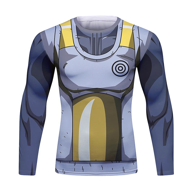 BJJ Fight Rashguard Men's Sports T-shirt Tops Fitness Printed Sublimation Boxing MMA Compression Tights Long Sleeve T-Shirts