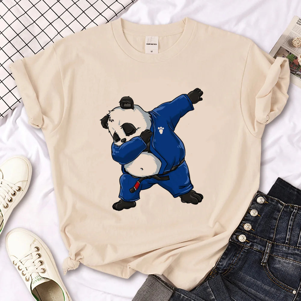 Bjj Jiu Jitsu top women manga summer graphic t shirt female streetwear 2000s clothing