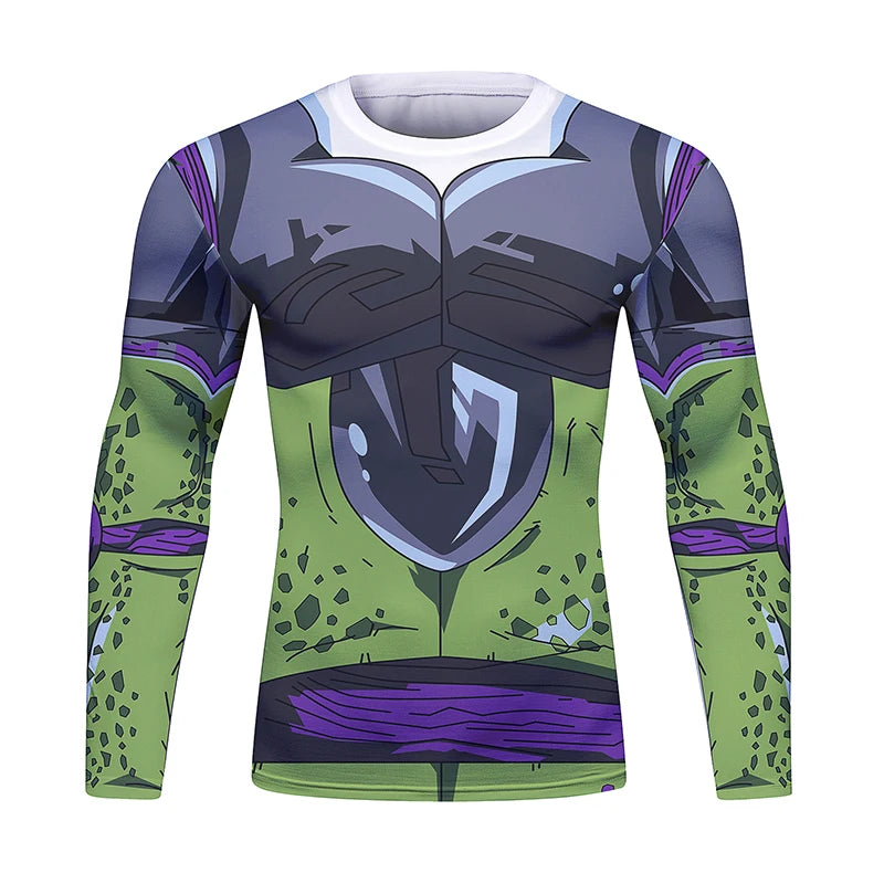BJJ Fight Rashguard Men's Sports T-shirt Tops Fitness Printed Sublimation Boxing MMA Compression Tights Long Sleeve T-Shirts