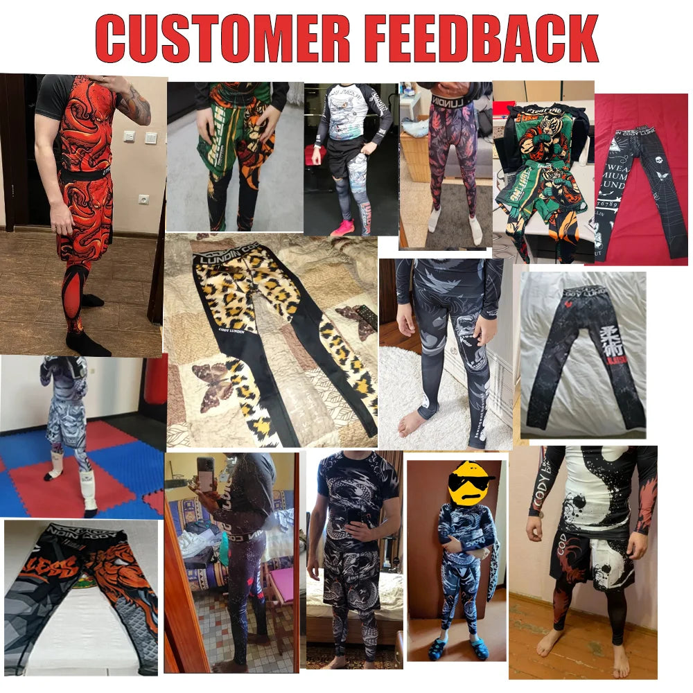 Factory News Products BJJ Anti Slip Bottom Rash Guard Fitness Rash Guard Jiu Jitsu Long Sleeve MMA Compression Sets for Men