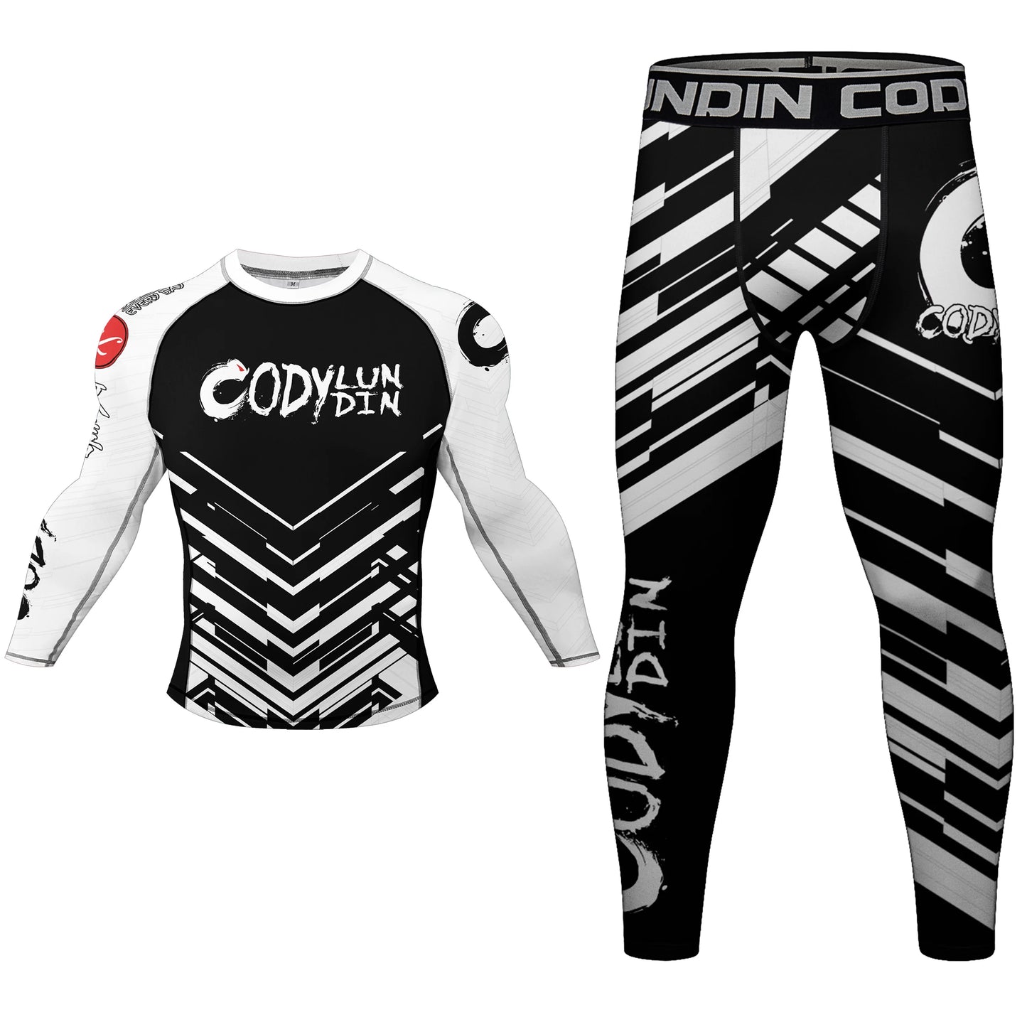 Factory News Products BJJ Anti Slip Bottom Rash Guard Fitness Rash Guard Jiu Jitsu Long Sleeve MMA Compression Sets for Men