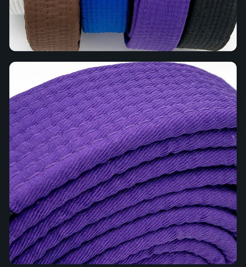 Brazilian Jiu Jitsu BJJ Belts 215cm - 315cm Adult A0 A1 A2 A3 A4 Black Brown Purple Blue White