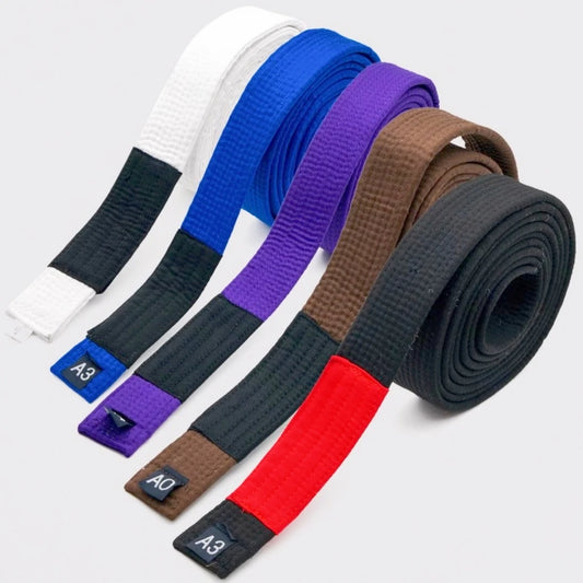 Brazilian Jiu Jitsu BJJ Belts 215cm-315cm Adult A0 A1 A2 A3 A4 BJJ Black Belt Brown Purple Blue White Embroidery Name Customize